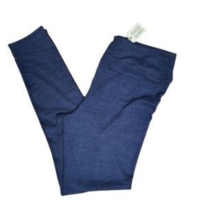 Simply Threads NWT large high rise cozy navy legging